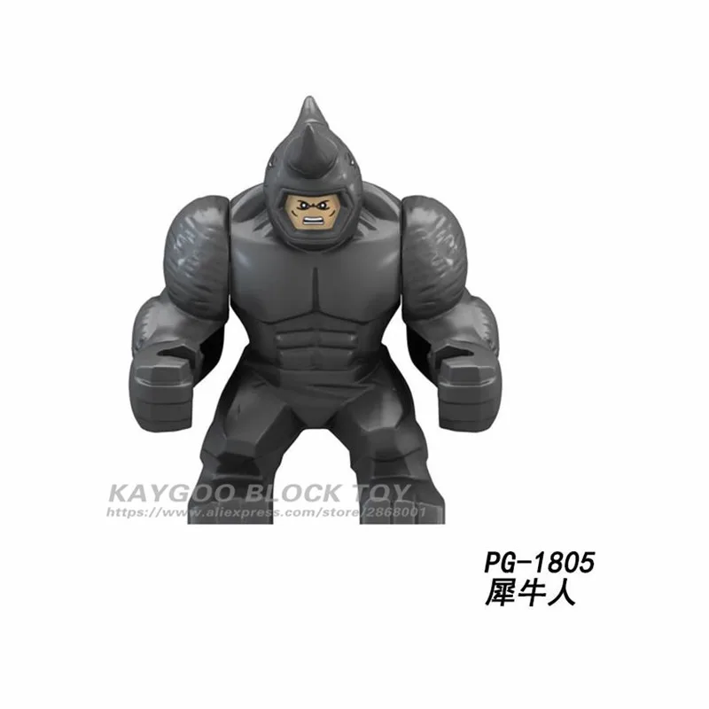 Большой Марвел Халк Мстители эндгейм герой Большой Анти яд Карнаж Железный человек модель человека-паука строительные блоки кирпичи игрушка для детей l