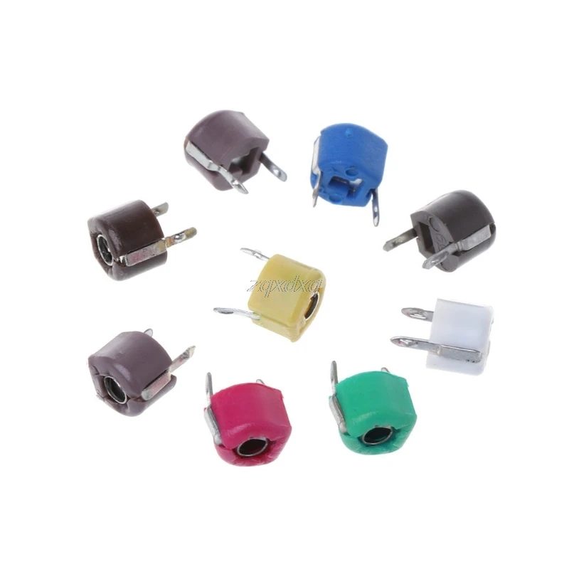 

45pcs trimmer Adjustable capacitor Assortment Kit JML06 5pf 10pf 20pf 30pf 40pf 50pf 60pf 70pf 120pf Trimmer Capacitor O24