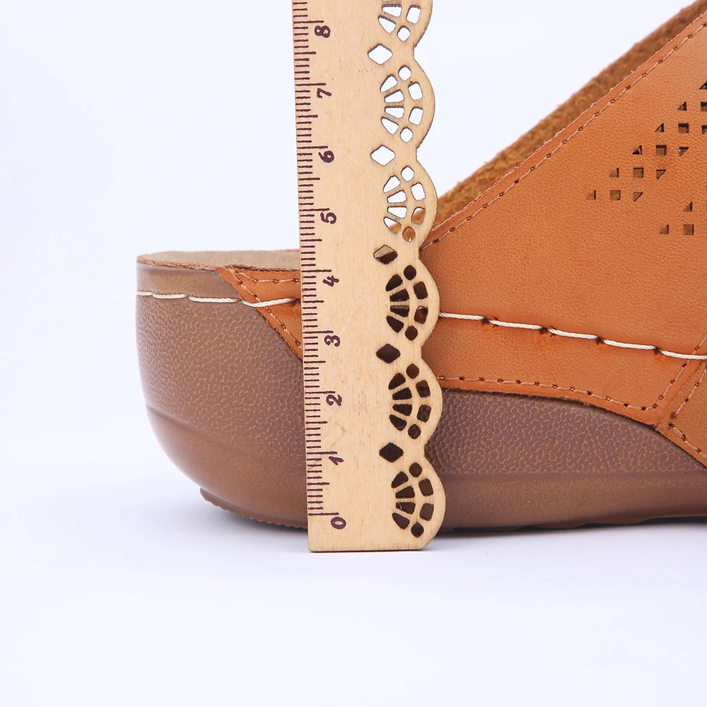 HEYIYI Women Shoes Casual Slippers Wedges Platform Shoes Flip Flop Cork Sole Gladiator 2018 Summer Comfortable Flat Slide Women's Shoes