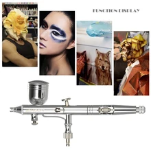 Многоцелевой Аэрограф набор профессиональный мини-распылитель двойного действия Воздушный контроль воздушная щетка+ пипетка 0,25 мм 7cc& 22cc для искусства