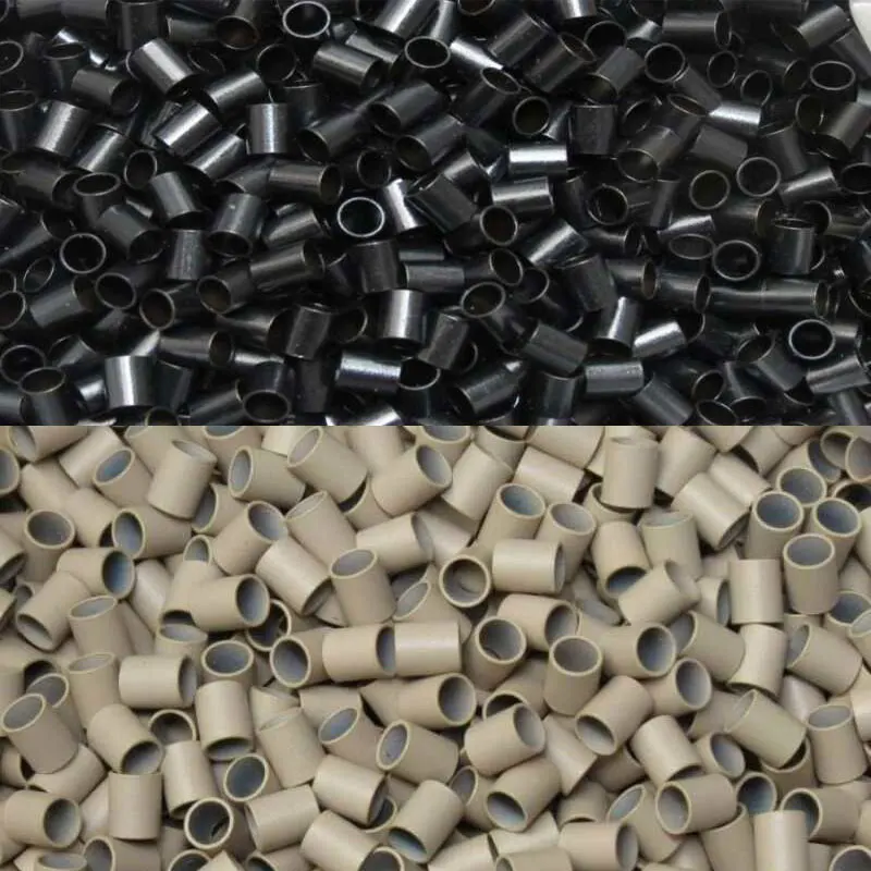 Micro Ring Links 1000Pcs Copper Micro Tubes Rings 4.0x3.6x4.0mm Links for Hair Extensions Straight Copper Micro Beads 2
