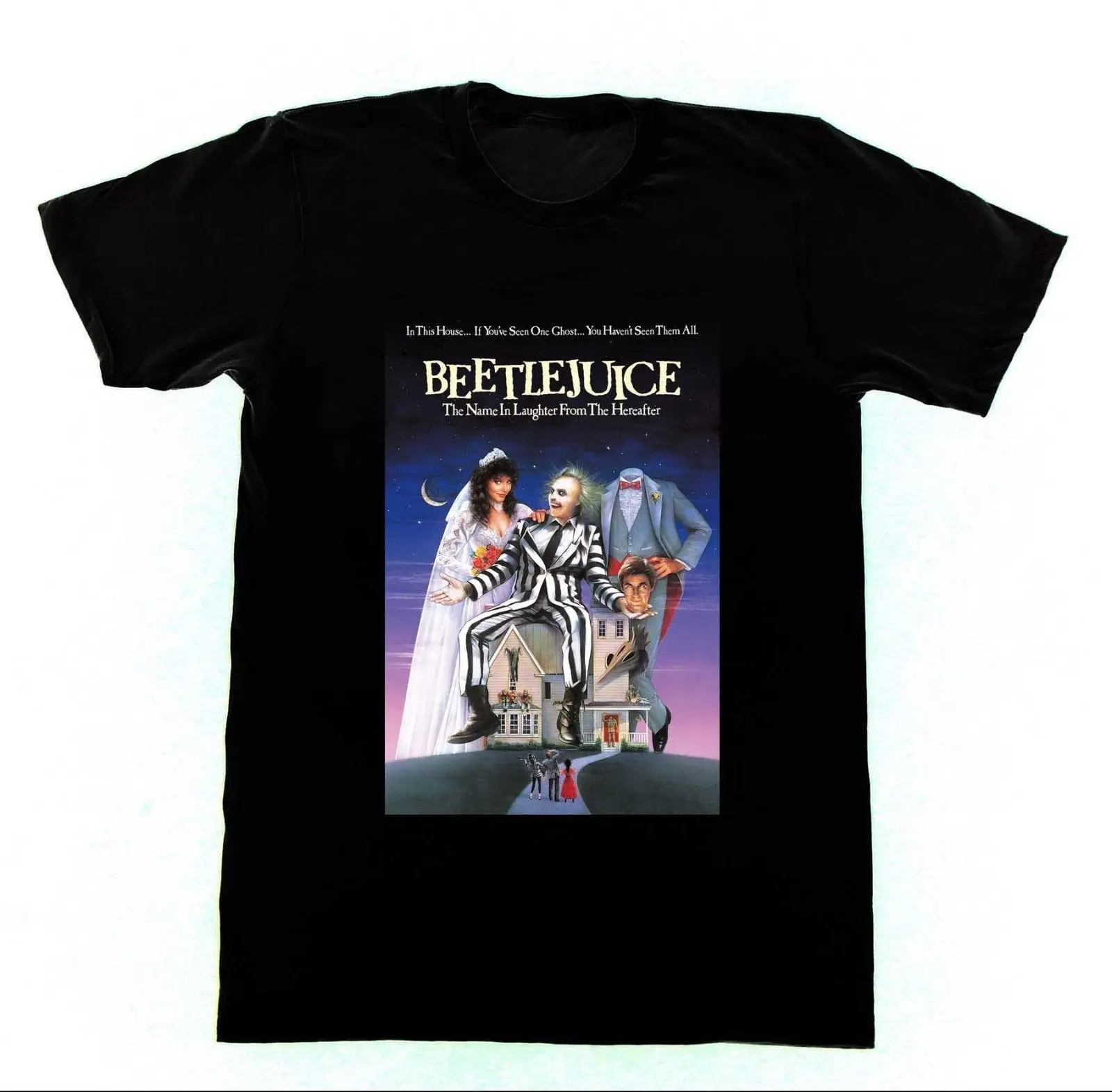

Beetlejuice T-shirt Beetle Juice 1980's Horror Comedy Film 80s Cult Brand Cotton Men Clothing Male Slim Fit T Shirt