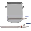 Homebrew-Kit de conversión de hervidor de agua/barril sin soldadura con pantalla Bazooka de 12 