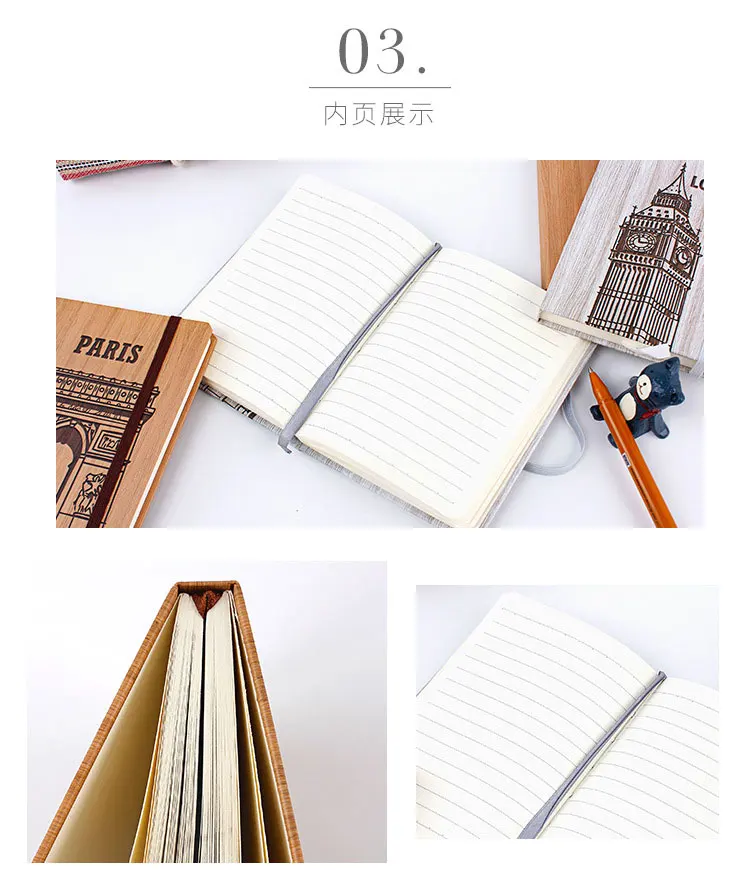 Famous-Building-A5-Retro-Diary-Hardcover-Notebook-96Sheets-Paper-Notepad-office-Calendar-School-Book-Caderno-Escolar-Stationery009