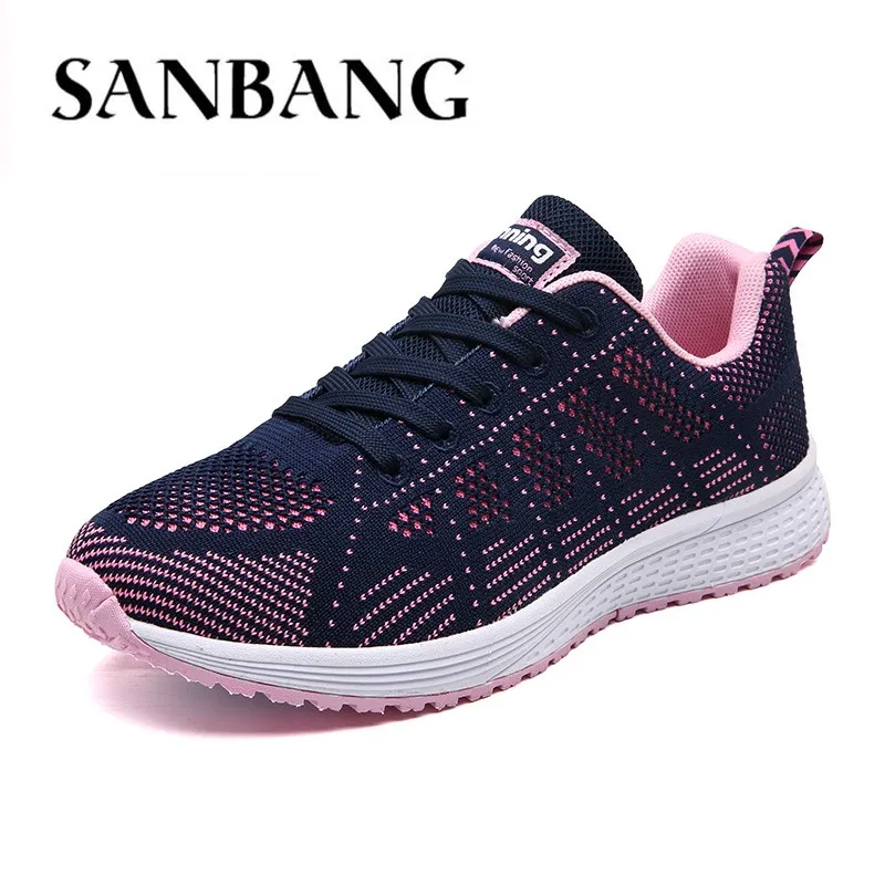 Tennis Shoes Breathable Air Mesh Lace Sneakers Fitness Women Tennis