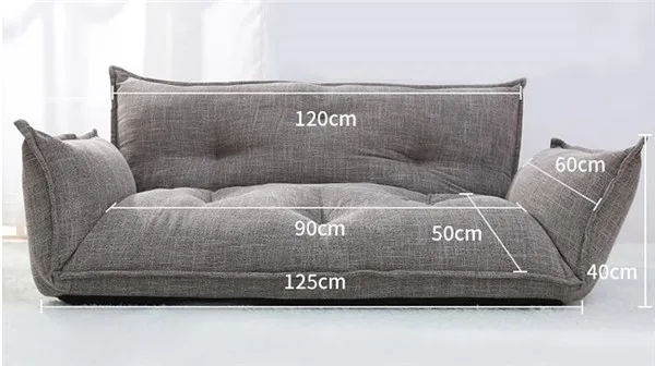 Details About Modern Design Floor Sofa Bed 5 Position Reclining Folding Anese Style
