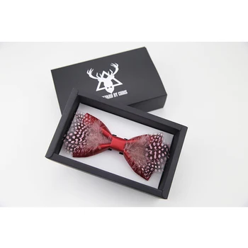 

Fashion Bow Ties For Groom Men Butterfly red Bowtie creative feather dot bowtie Men's Suit's accessories Free shipping
