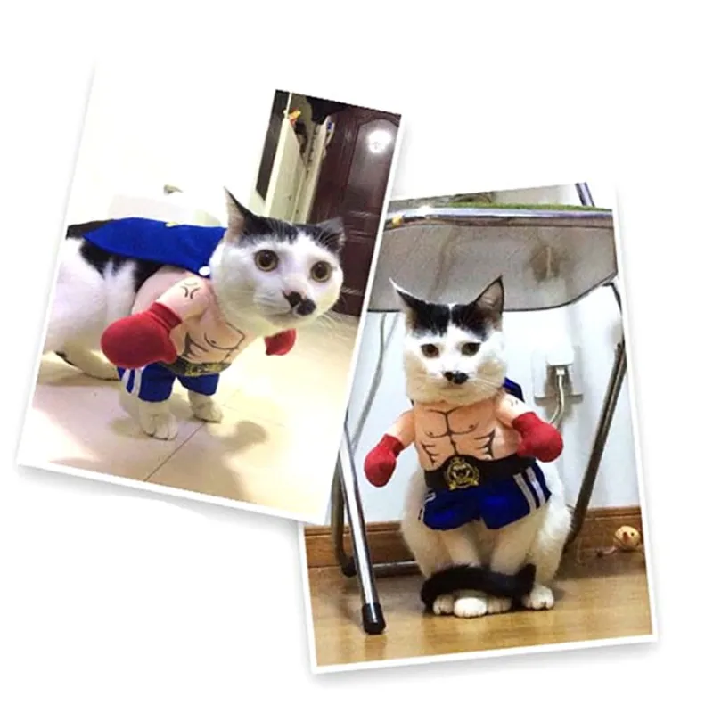 

Pet Dogs Costumes Fashional Breathable Soft Boxer Puppy Clothes For Dogs Cats Halloween Party Cosplay Decor