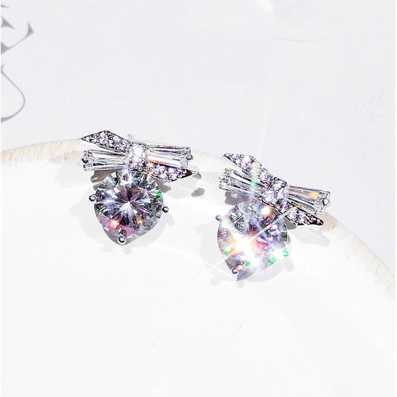 silver stud earrings 925 jewelry women (2)
