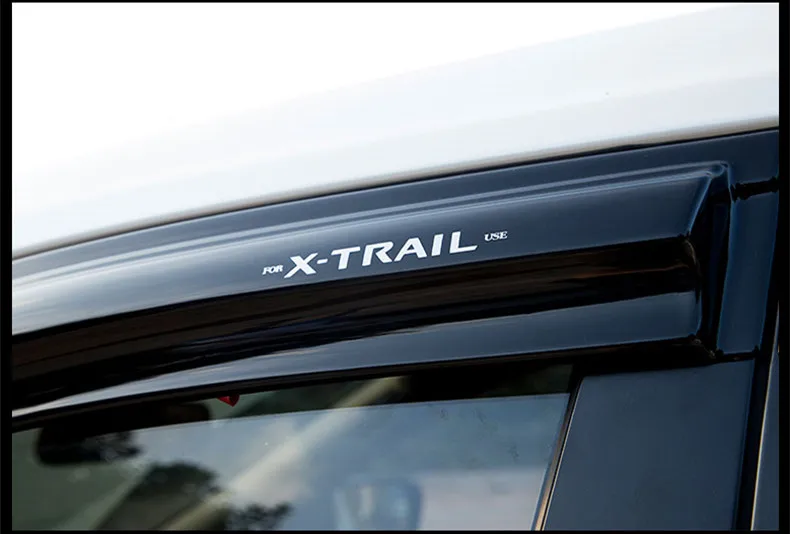 Для Nissan X-trail X trail T32- Автомобильная Водонепроницаемая Декоративная полоса солнцезащитный козырек модифицированное Оконное украшение для бровей