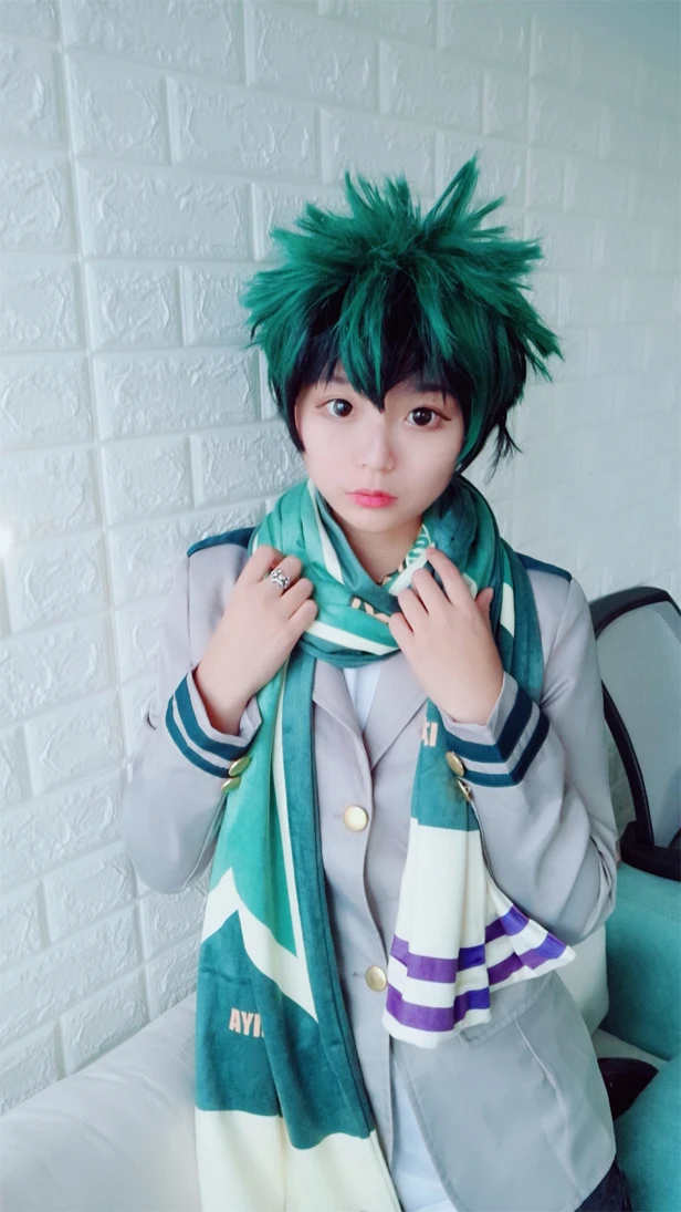 Аниме My Hero Academy Boku no Hiro Akademia Midoriya Izuku шото Тодороки кацуки бакугу реквизит для косплея шарф подарочная коллекция