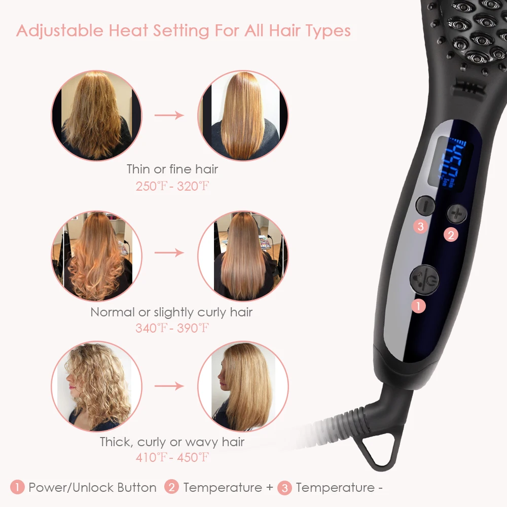 straightener temperature for thin hair