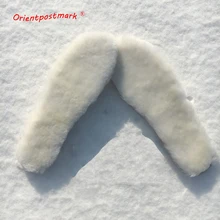 Oversize Unisex Insoles for Snow Boots Shoe Pad Real Fur 100% Cashmere Natural Sheepskin Thermal Insoles for Winter Boots Warm Oversize Unisex Insoles for Snow Boots Shoe Pad Real Fur 100% Cashmere Natural Sheepskin Thermal Insoles for Winter Boots Warm