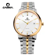 CASIMA смотреть Для мужчин лучший бренд класса люкс Бизнес кварцевые наручные часы человек Водонепроницаемый золотые наручные часы Для мужчин Saat Relogio Masculino