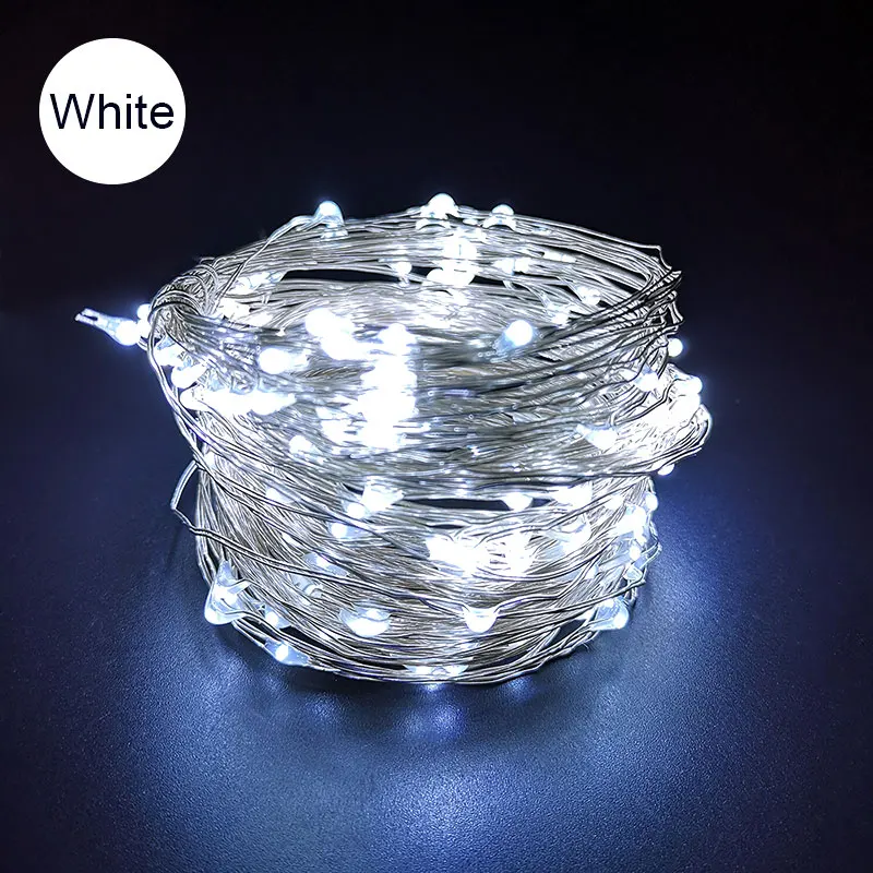 

USB/3AA LED String Light LED Silver Wire String 10M Holiday Outdoor Waterproof Fairy Lights For Christmas Party Wedding