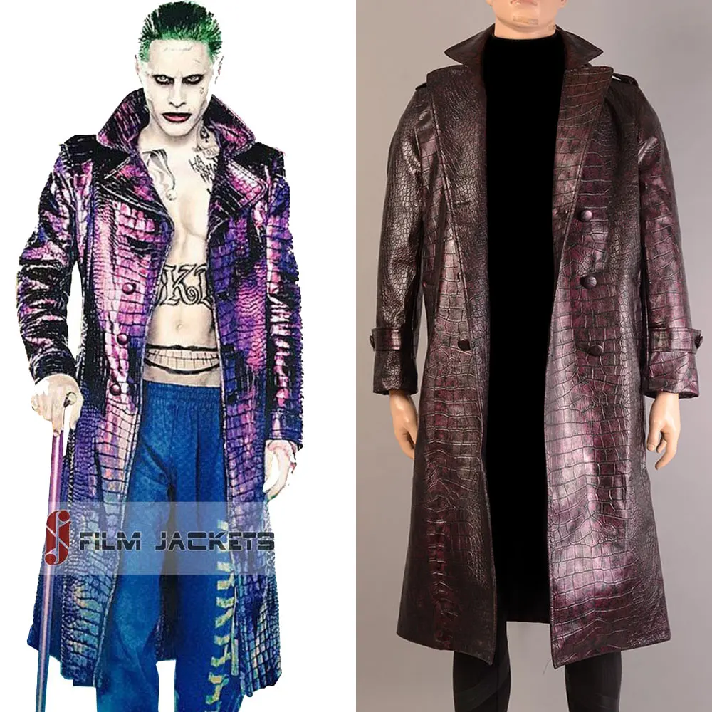 Jared leto joker cosplay purple batman coat suicide squad halloween for ...