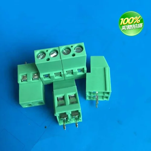 100 шт KF129 5 0 мм или 08 300 в 25 А винтового типа PCB клеммные колодки 2P 3P латунные