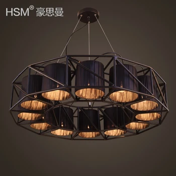 

Loft retro industrial wind iron pendant light restaurant hotel nostalgic bar hanglamp