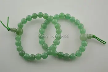 

Green Aventurine 8mm Round beads Mala Prayer Tibetan Bracelets Stretch Buddhist Jewelry
