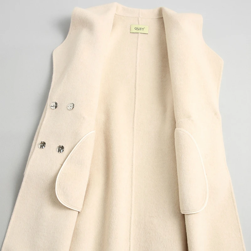 Tcyeek женские пальто осень зима длинное шерстяное пальто женские шерстяные куртки офисная Дамская элегантная одежда Весна Abrigos Mujer LWL1291