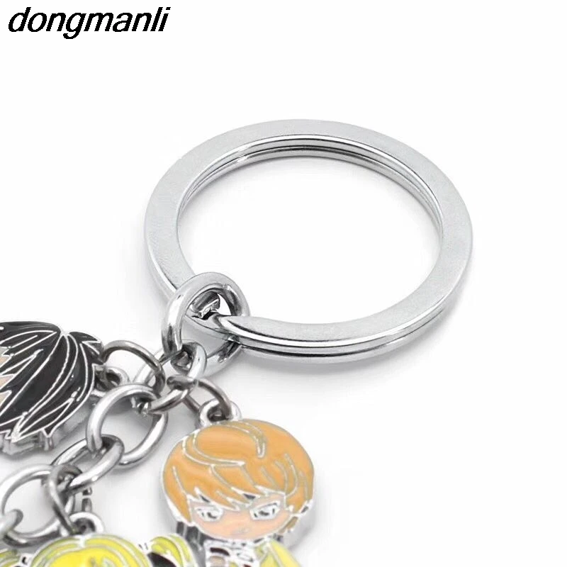 P1657 Dongmanli Death Note Llavero alta calidad encantadora L Yagami Luz Color aleación colección de juguetes de regalo Llavero Chaveiro joyería