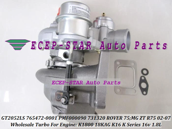 GT2052LS PMF000090 731320-5001S 765472-0001 Turbo Turbocharger For ROVER 75 2002 MG ZT R75 2002-05 K16 K Series 16v K1800 18KAG 1.8L (1)