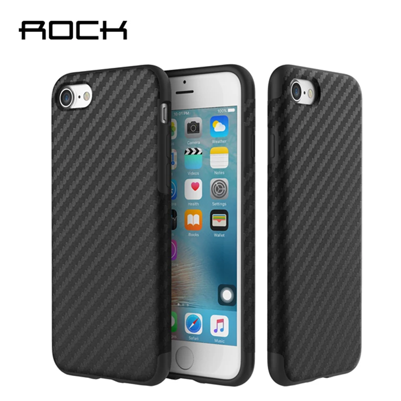 Текстурированный чехол Rock Origin Series для Apple iPhone 7 / Plus роскошный мягкий из