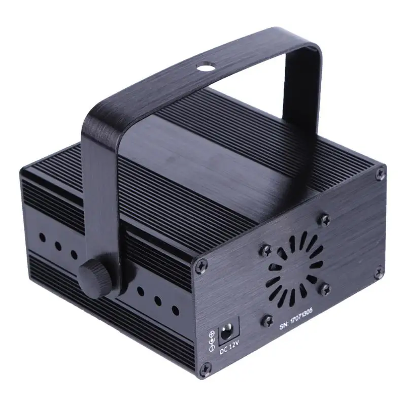 

Professional Full Color RGB Projector Sound Control Rotating Stage Light Christmas Wedding Lamp FDA FCC Certification