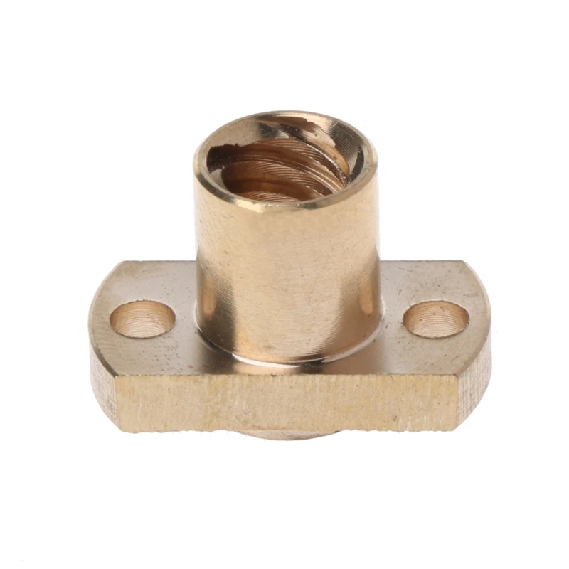 

T8 nut Pitch 2mm Lead 8mm Brass T8x8mm Flange Lead Screw Nut for CNC Parts 3D Printer Accessories