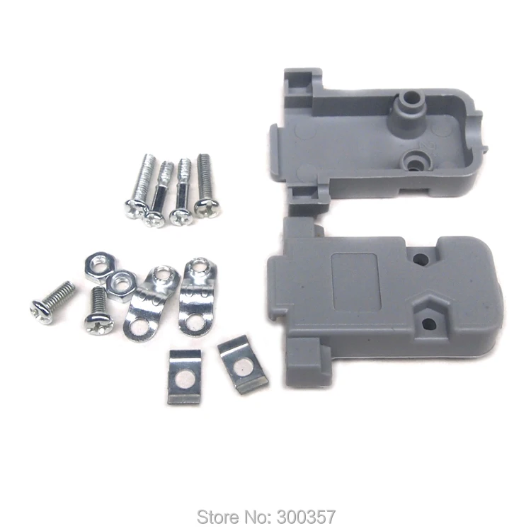 20pcs/lot DB9 shell DB9 serial port header Plastic shell RS232 9 pin