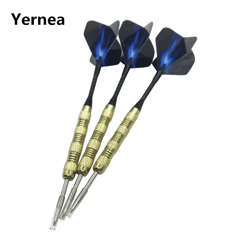 Yernea New 3Pcs Steel Tip Darts 15g Indoor Sports Entertainment Dart Nickel Plated Copper Dart Body Aluminium Alloy Shaft Flight 3pcs 20ml stainless steel flux soldering paste liquid for welding assistance galvanized sheets nickel soldering tools hwy 800