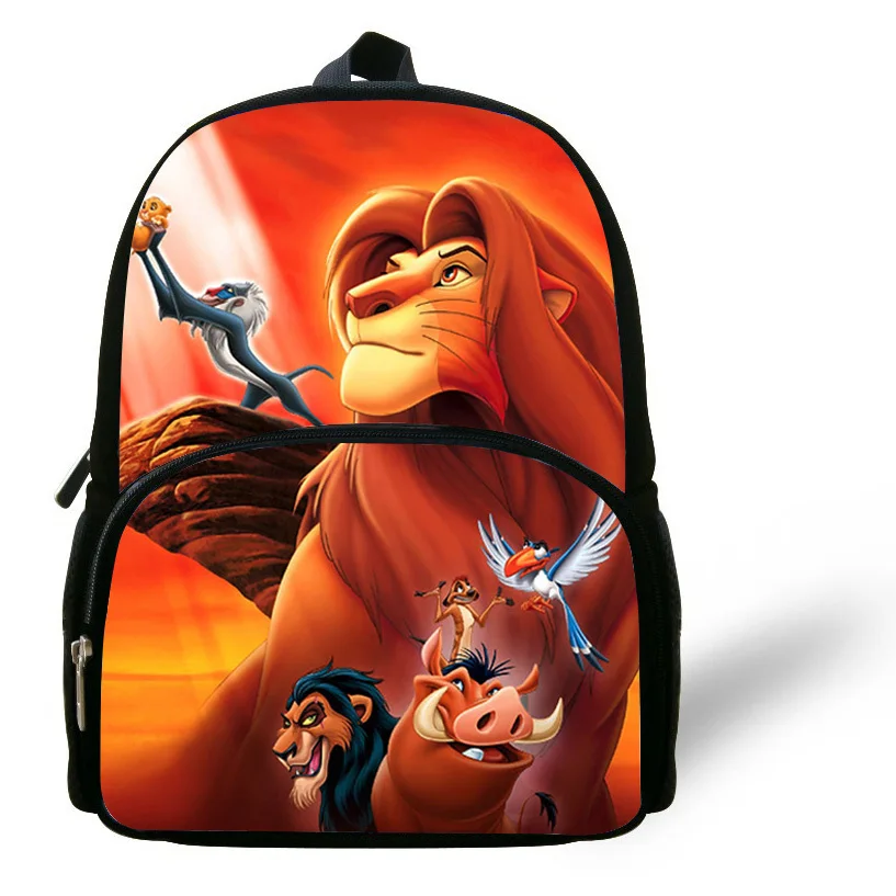 Us 15 99 17 Off 12 Inch Mochilas Infantis Little Boys Bags Children Backpack The Lion King School Bag Simba Print Cartoon Kids S In