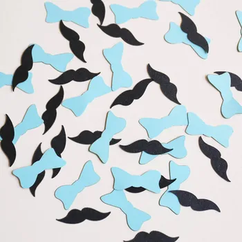 

Little man Confetti, party supplies,Kids Birthday, bowtie Mustache party,first birthday table decor,