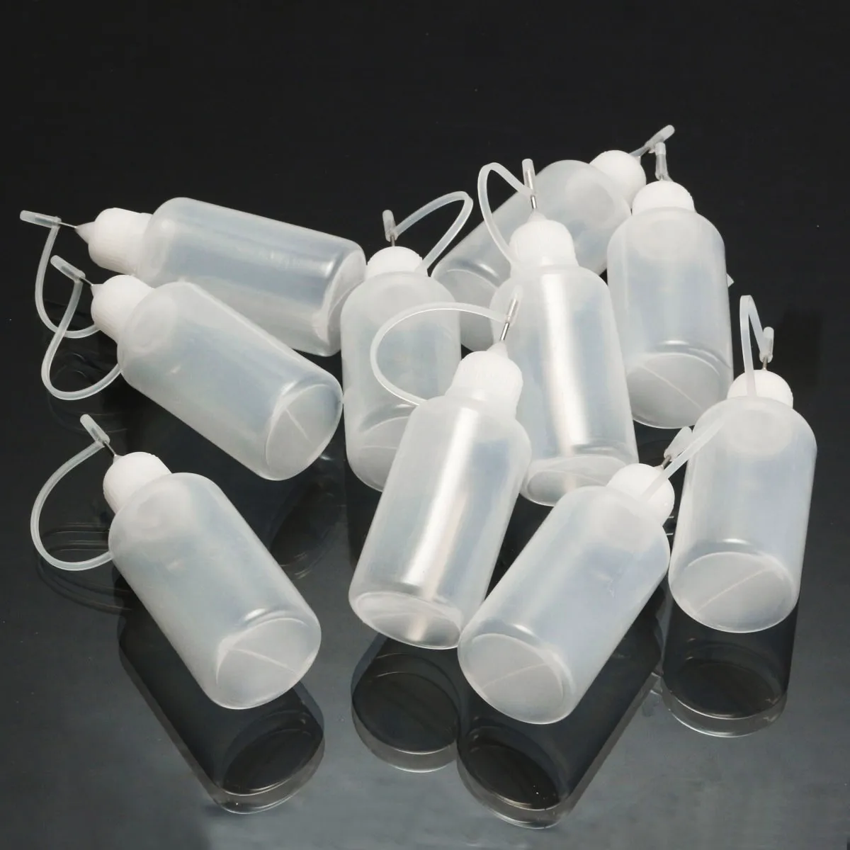 10 шт. бутылочки-аппликаторы для кончиков 30 мл прецизионные пластиковые бутылочки для капельницы
