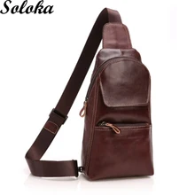 1 шт. Простой повседневный бизнес путешествия корова натуральная кожа масло воск кожи пакет для мужчин плечо кросбод Винтаж мессенджер