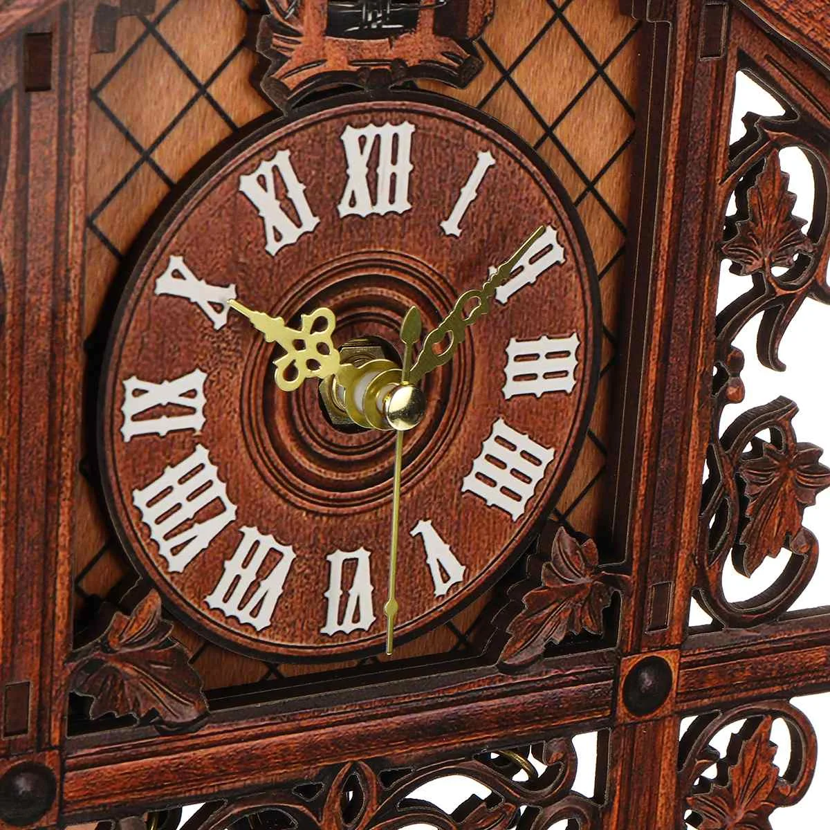 1 piezas CML-002 Vintage Handcraft madera cucú Reloj de pared árbol casa columpio pared reloj arte decoración para el hogar 1 piezas CML-002 Vintage Handcraft madera cucú Reloj de pared árbol casa columpio pared reloj arte decoración para el hogar