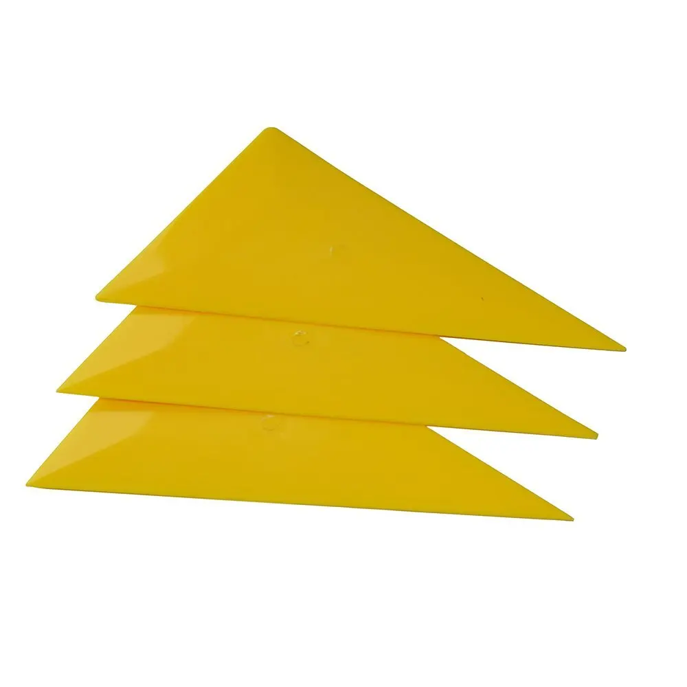 EHDIS Carbon Fiber Film Wrapping Triangle Squeegee Window Wall Paper Tint Plastic Scraper Corner Sticker Vinyl Install Car Tool