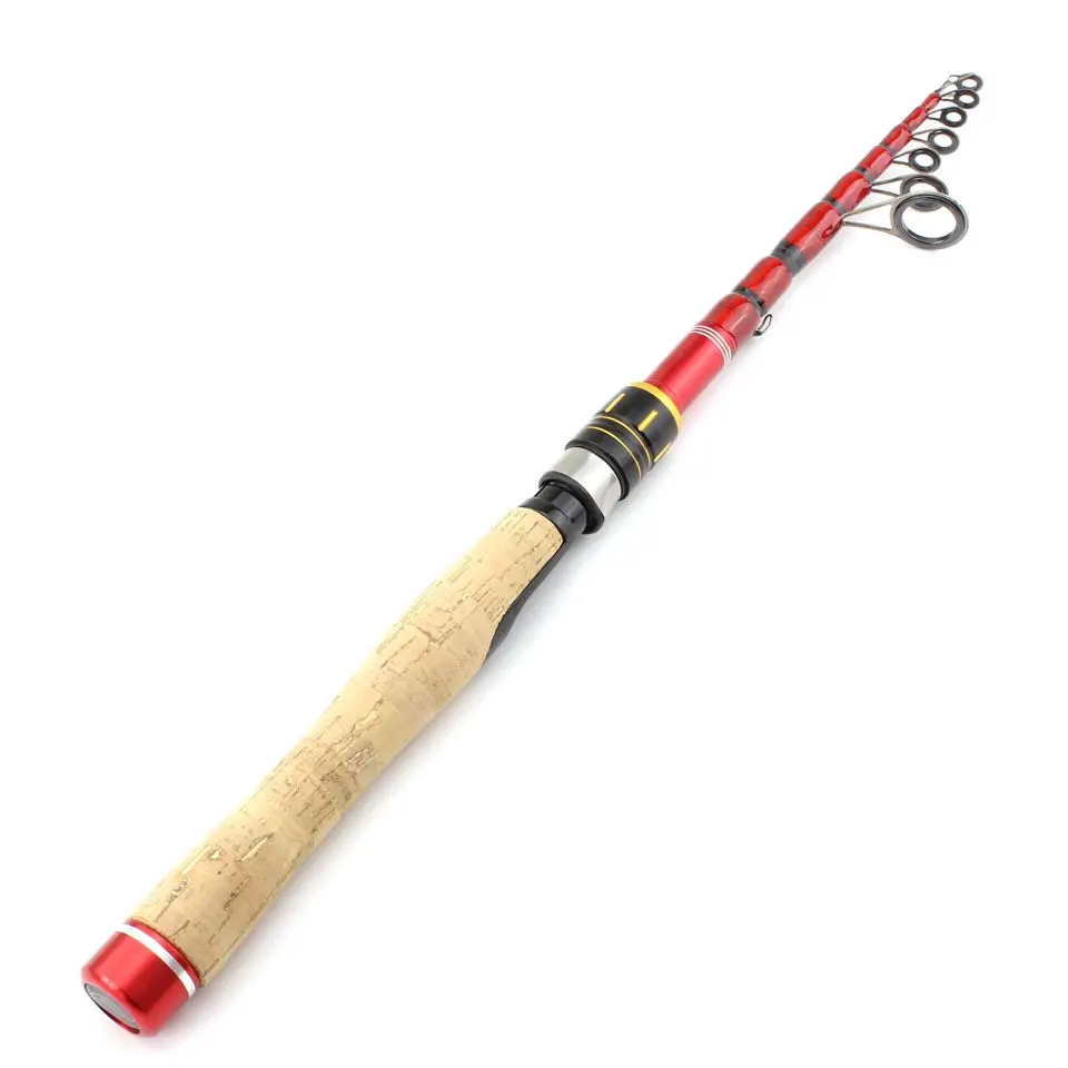 NEW Spinning Rods 1.6m-2.7m Carbon Fishing Rod Bass Fishing Tackle Lure Rods Vara De Pesca Stick Fishing Telescopic
