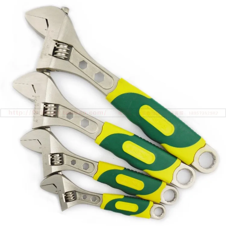 Intermediate tool plastic handle wrench adjustable wrench to live on