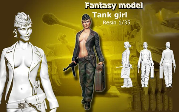 1/35 été débardeur femme avec manteau jouet historique résine modèle Miniature Kit non assemblé non peint