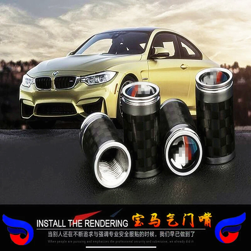 Free Shipping Theftproof Stainless Steel Diamond 4PCS Car Wheel Tire Valves Tyre Stem Air Caps