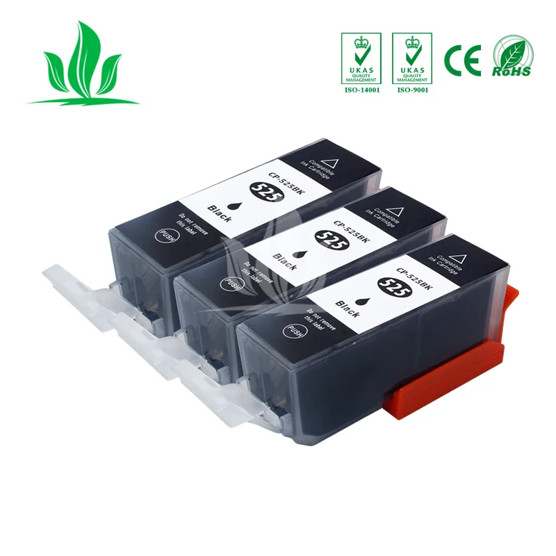 3BK 525XL совместимый картридж с чернилами PGI-525 PGI525 pgi 525 для Canon IP4850 IX6550 MG5250 MG8150 MX885