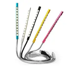 Сенсорный экран с регулируемой яркостью гибкий USB LED свет для защиты глаз лампа для чтения регулируемая светодиодная лампа с переключатель прочный зажим для портативного компьютера