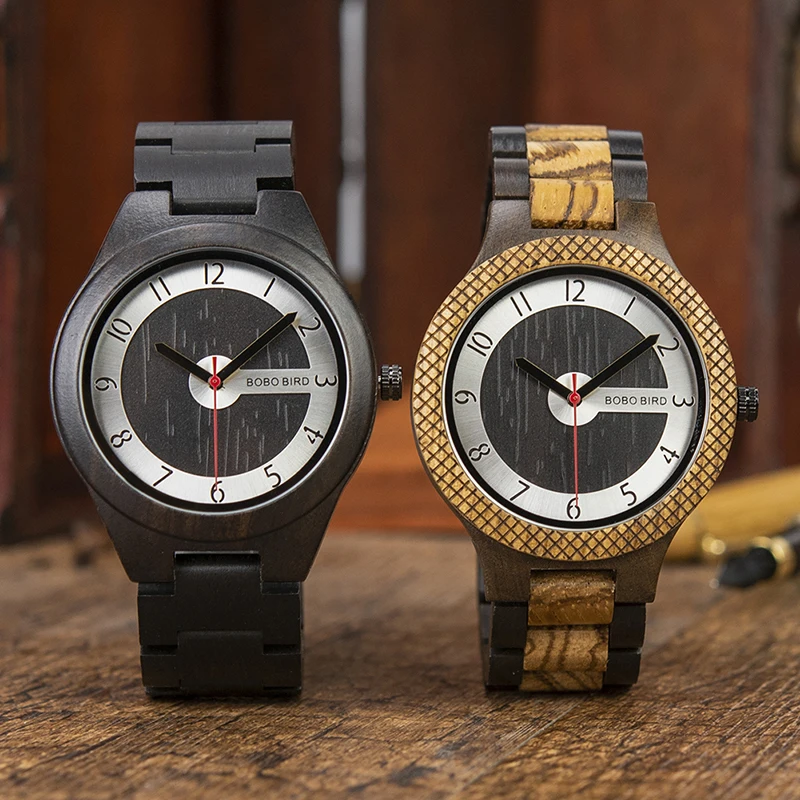BOBO BIRD Watch Men Wooden Quartz Male Metal Watches face relojes hombre Gift box saat erkek clock Top Brand Luxury