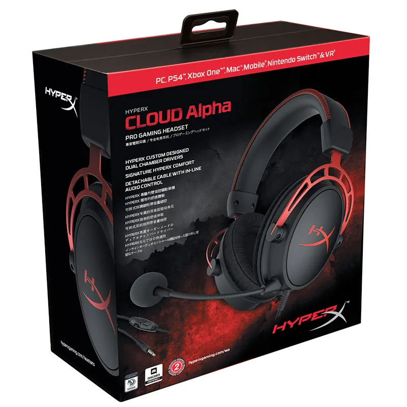 Наушники Kingston E sports с микрофоном игровая гарнитура лимитированная серия HyperX Cloud