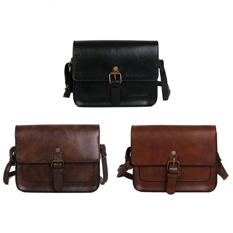 

Vintage Women Flap Casual Leather Shoulder Bags Lady Crossbody Messenger Elegant Tote Purse