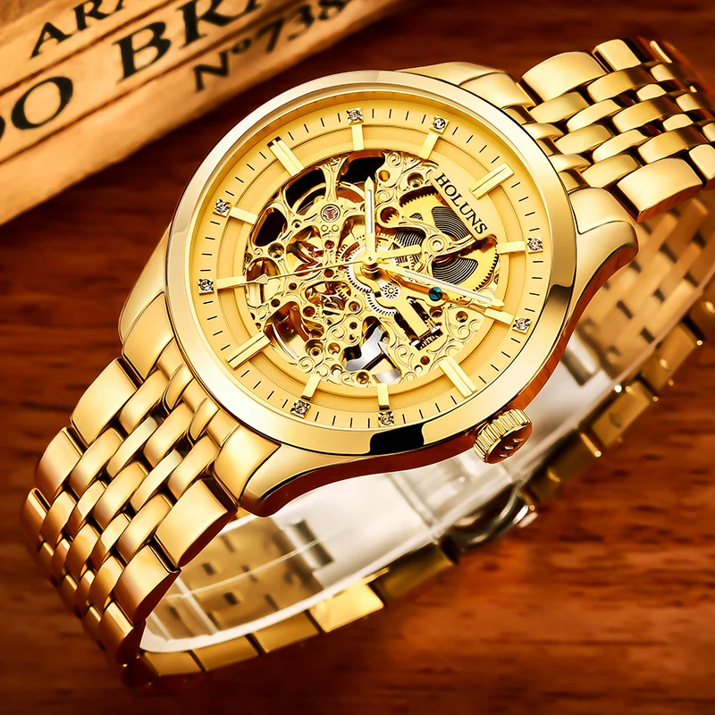 Мужские наручные часы скелетоны Relojes Hombre 2019 автоматические Роскошные мужские в