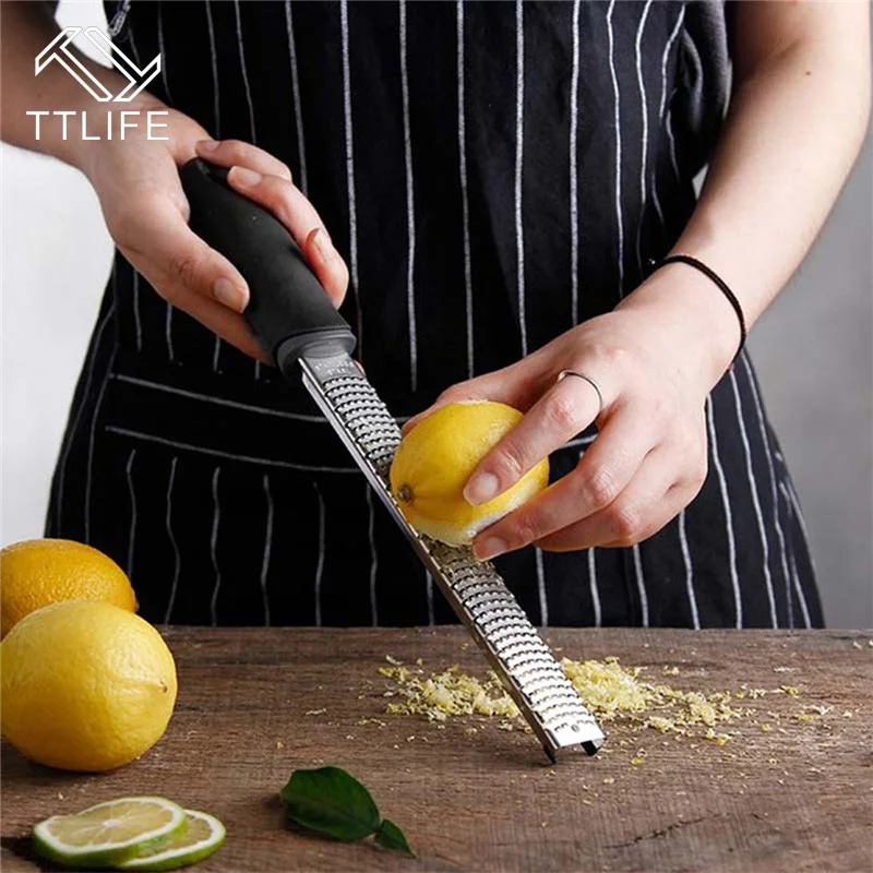 

TTLIFE Stainless Steel Cheese Grater Chocolate Lemon Zester Fruit Peeler Vegetable Garlic Nutmeg Grinder Kitchen Gadgets