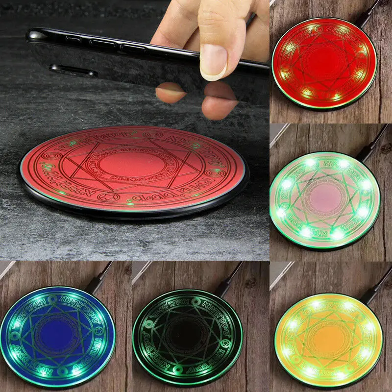 Волшебное Беспроводное зарядное устройство 10 Вт Magic Circle быстрая зарядка коврик
