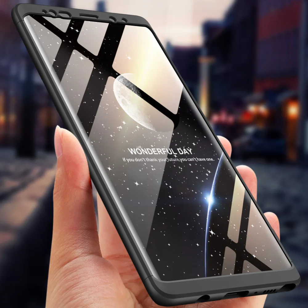

For Samsung Galaxy Note 9 Case 360 Degree Protected Full Body Phone Case for Samsung Note 9 Case Shockproof Cover+3D Glass Film